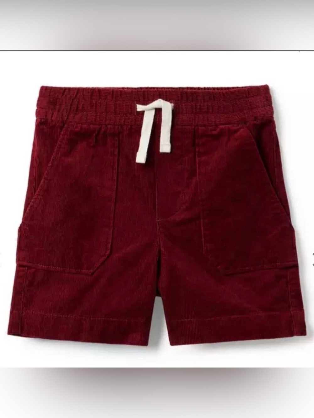 Janie and Jack Burgundy Corduroy Pull-On Short Size 12-18 Months New